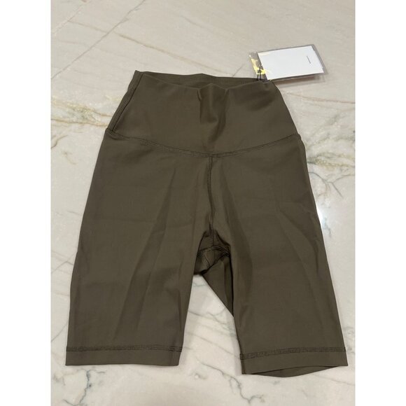 WARDROBE.NYC Bike Shorts in Military Green XSmall New Womens Tights Leggings - Picture 5 of 16